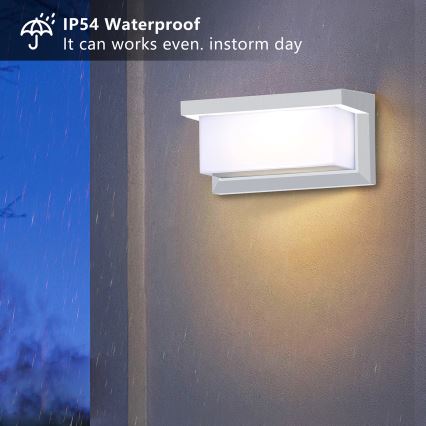 Brilagi - LED-ulkoseinävalaisin BRICKY LED/12W/230V valkoinen IP54