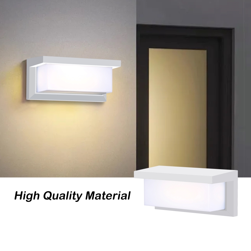 Brilagi - LED-ulkoseinävalaisin BRICKY LED/12W/230V valkoinen IP54