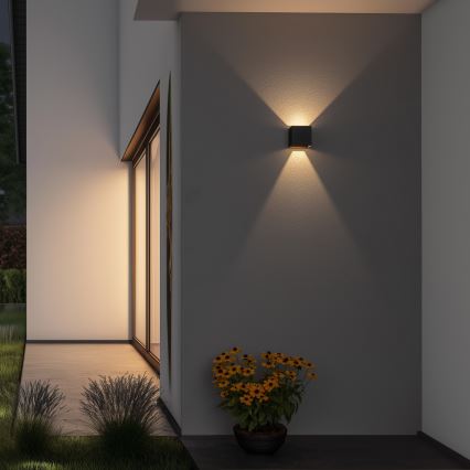 Brilagi - LED-ulkoseinävalaisin CUBE LED/6W/230V antrasiitti IP54