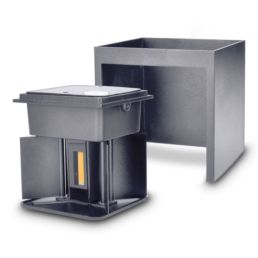 Brilagi - LED-ulkoseinävalaisin CUBE LED/6W/230V antrasiitti IP54