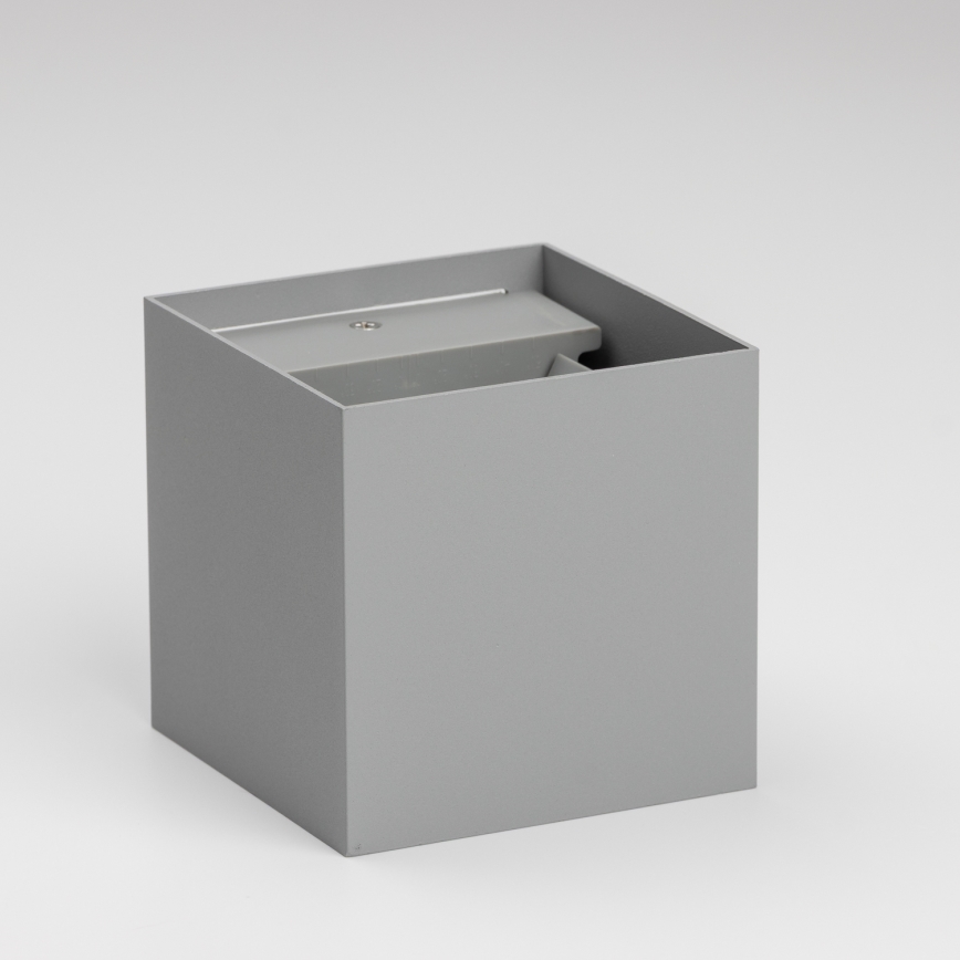 Brilagi - LED-ulkoseinävalaisin CUBE LED/6W/230V harmaa IP54