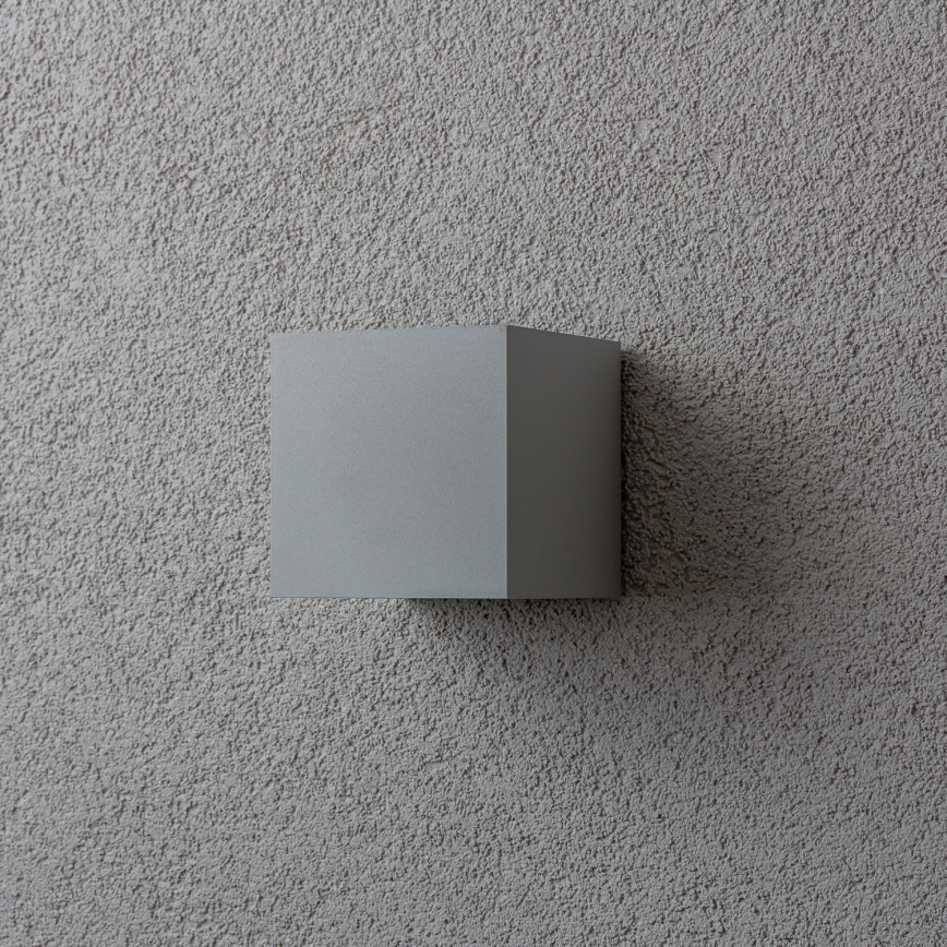 Brilagi - LED-ulkoseinävalaisin CUBE LED/6W/230V harmaa IP54