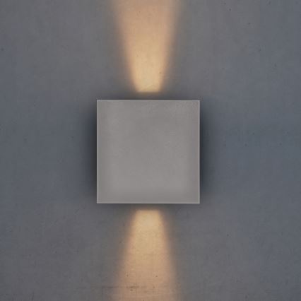 Brilagi - LED-ulkoseinävalaisin CUBE LED/6W/230V harmaa IP54
