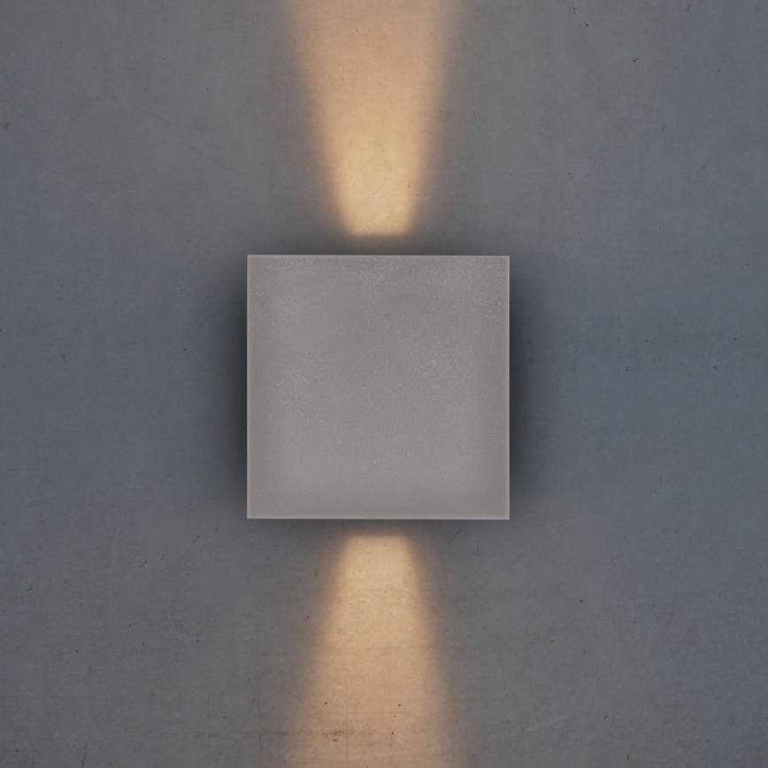 Brilagi - LED-ulkoseinävalaisin CUBE LED/6W/230V harmaa IP54