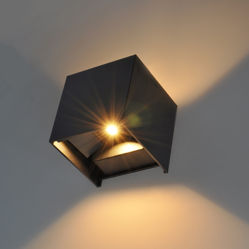 Brilagi - LED-ulkoseinävalaisin CUBE LED/6W/230V IP54