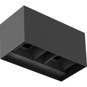 Brilagi - LED ulkoseinävalaisin DOUBLE CUBE LED/12W/230V antrasiitti IP65