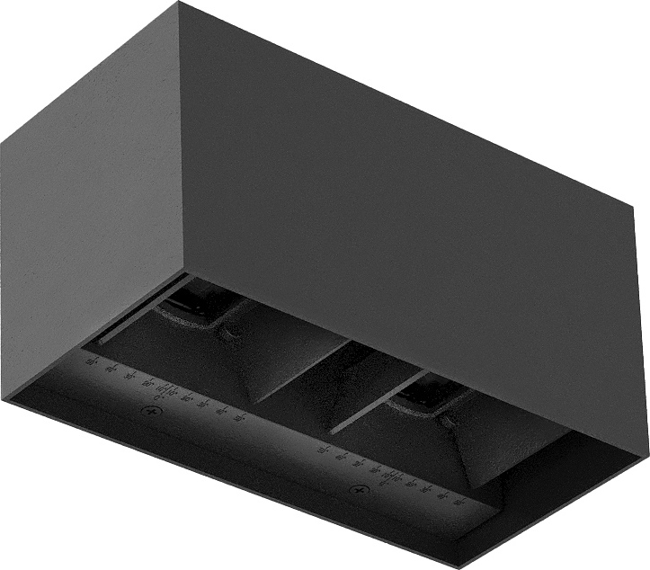 Brilagi - LED ulkoseinävalaisin DOUBLE CUBE LED/12W/230V antrasiitti IP65