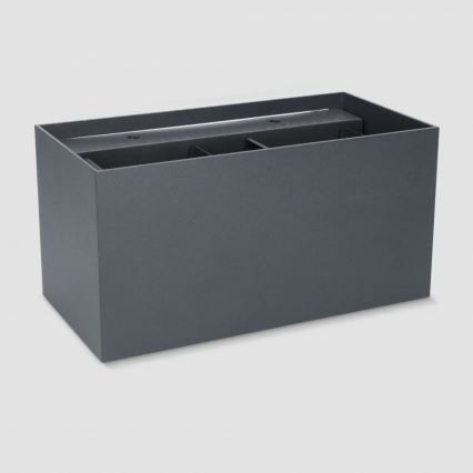 Brilagi - LED ulkoseinävalaisin DOUBLE CUBE LED/12W/230V antrasiitti IP65