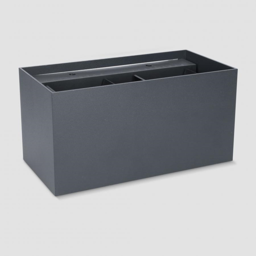 Brilagi - LED ulkoseinävalaisin DOUBLE CUBE LED/12W/230V antrasiitti IP65