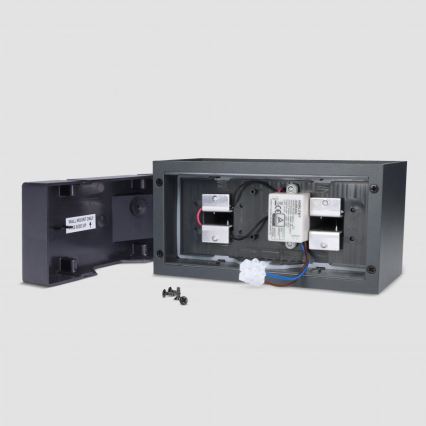 Brilagi - LED ulkoseinävalaisin DOUBLE CUBE LED/12W/230V antrasiitti IP65