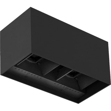Brilagi - LED ulkoseinävalaisin DOUBLE CUBE LED/12W/230V musta IP65