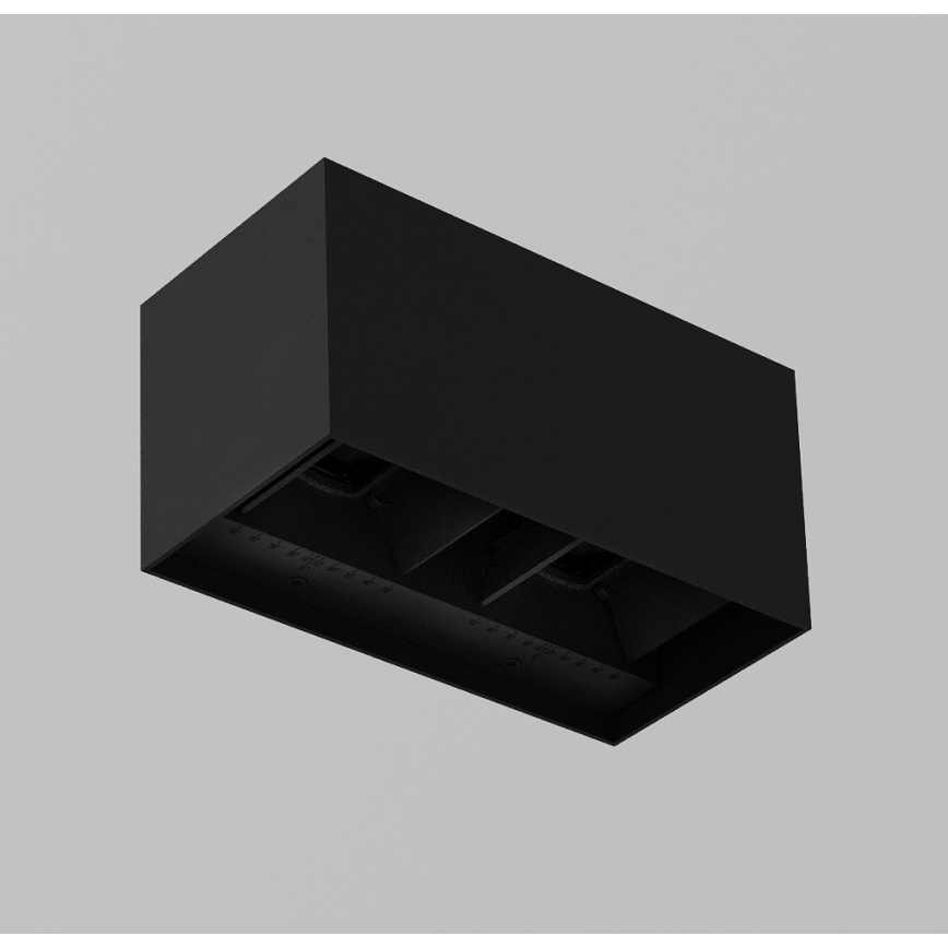 Brilagi - LED ulkoseinävalaisin DOUBLE CUBE LED/12W/230V musta IP65
