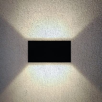 Brilagi - LED ulkoseinävalaisin DOUBLE CUBE LED/12W/230V musta IP65