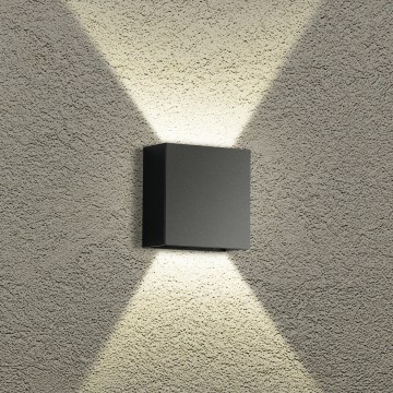 Brilagi - LED-ulkoseinävalaisin DOUBLERAY LED/4W/230V musta IP65
