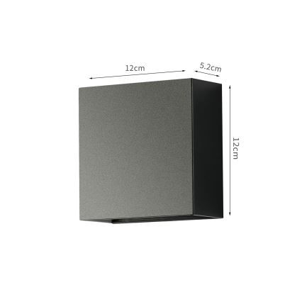 Brilagi - LED-ulkoseinävalaisin DOUBLERAY LED/4W/230V musta IP65