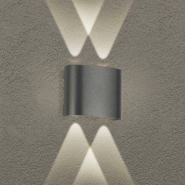 Brilagi - LED-ulkoseinävalaisin FLAREBOX LED/4W/230V antrasiitti IP65