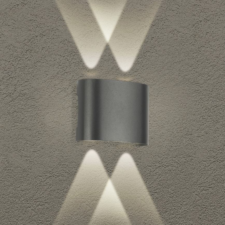 Brilagi - LED-ulkoseinävalaisin FLAREBOX LED/4W/230V antrasiitti IP65