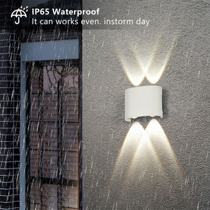 Brilagi - LED-ulkoseinävalaisin FLAREBOX LED/4W/230V valkoinen IP65