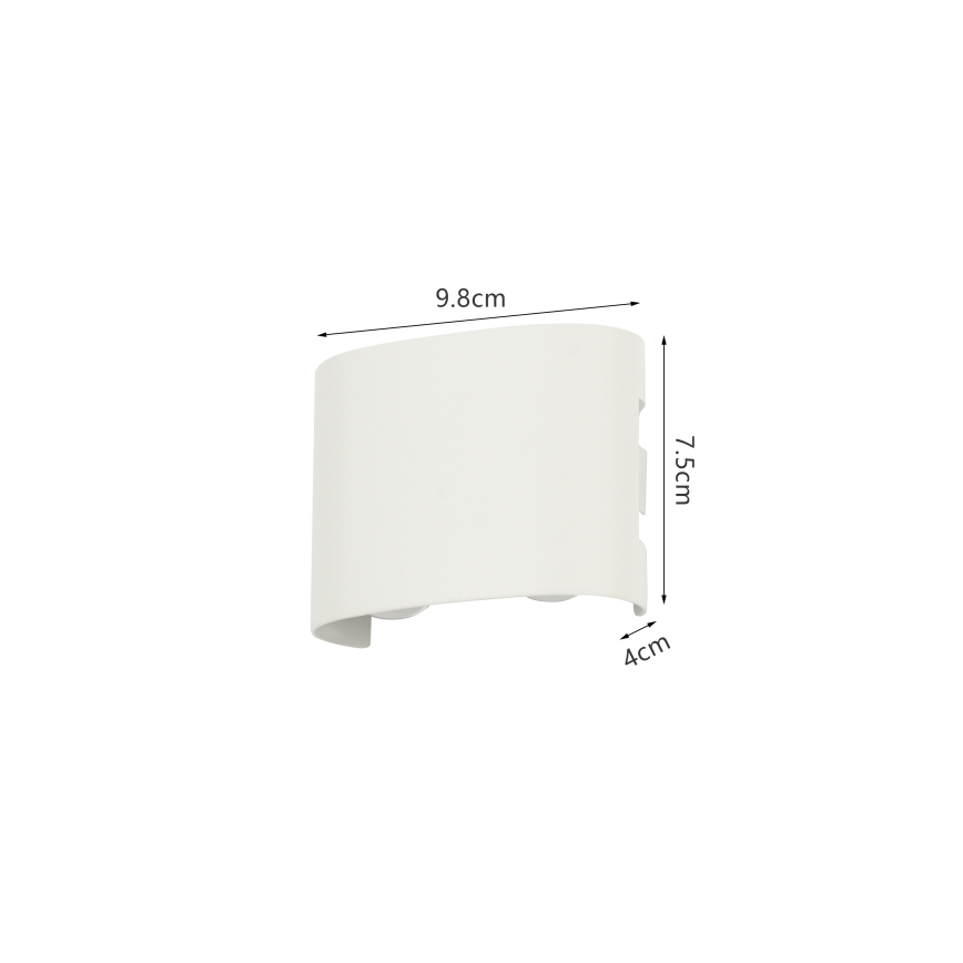 Brilagi - LED-ulkoseinävalaisin FLAREBOX LED/4W/230V valkoinen IP65