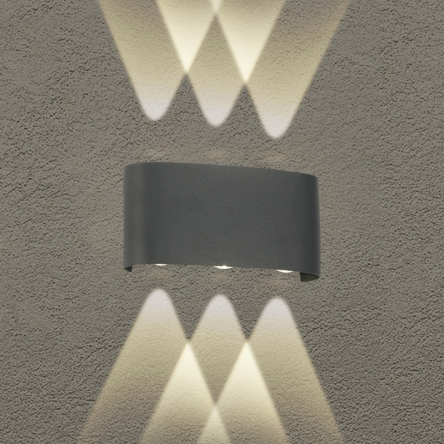 Brilagi - LED ulkoseinävalaisin FLAREBOX LED/6W/230V antrasiitti IP65