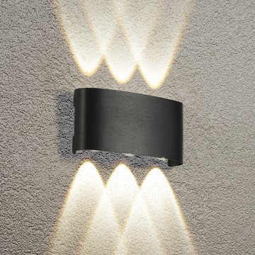Brilagi - LED ulkoseinävalaisin FLAREBOX LED/6W/230V musta IP65