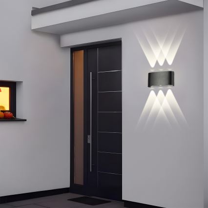 Brilagi - LED ulkoseinävalaisin FLAREBOX LED/6W/230V musta IP65