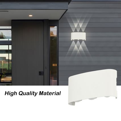 Brilagi - LED-ulkoseinävalaisin FLAREBOX LED/6W/230V valkoinen IP65