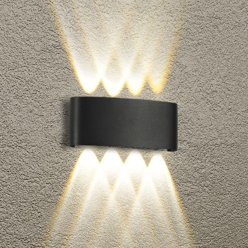 Brilagi - LED-ulkoseinävalaisin FLAREBOX LED/8W/230V musta IP65