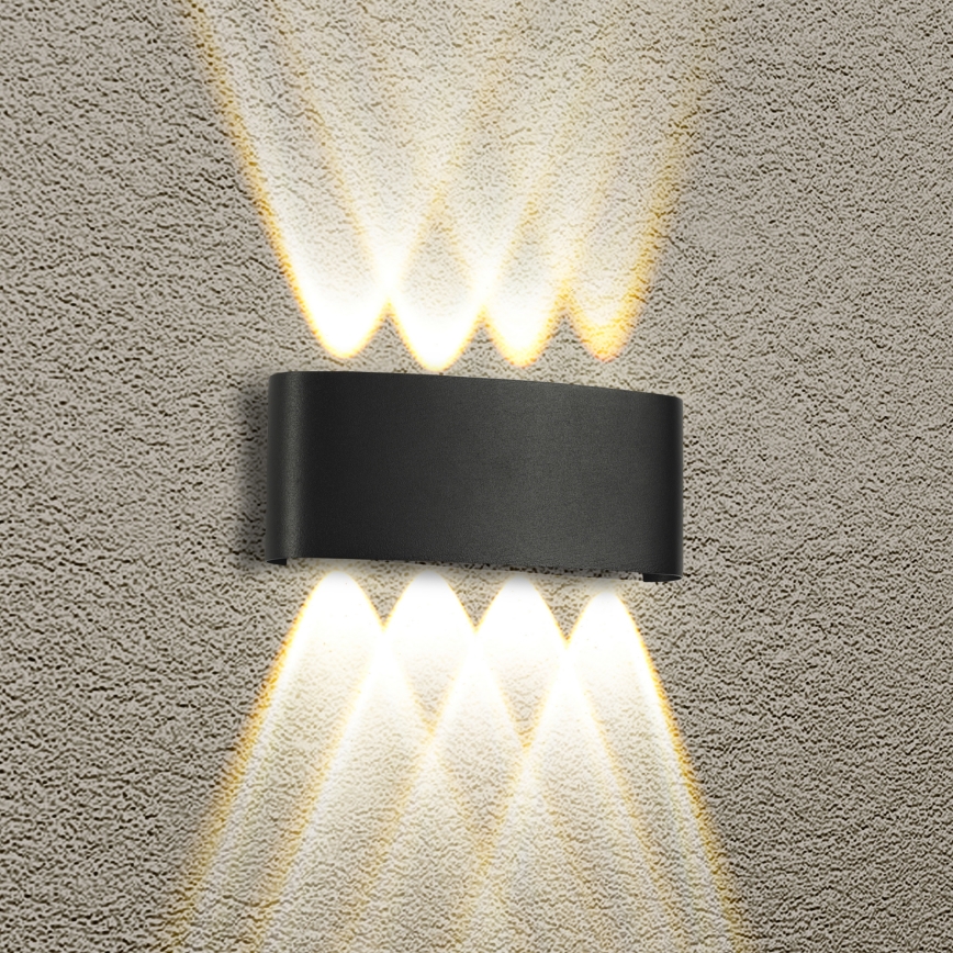 Brilagi - LED-ulkoseinävalaisin FLAREBOX LED/8W/230V musta IP65