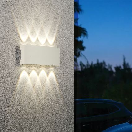 Brilagi - LED-ulkoseinävalaisin FLAREBOX LED/8W/230V valkoinen IP65