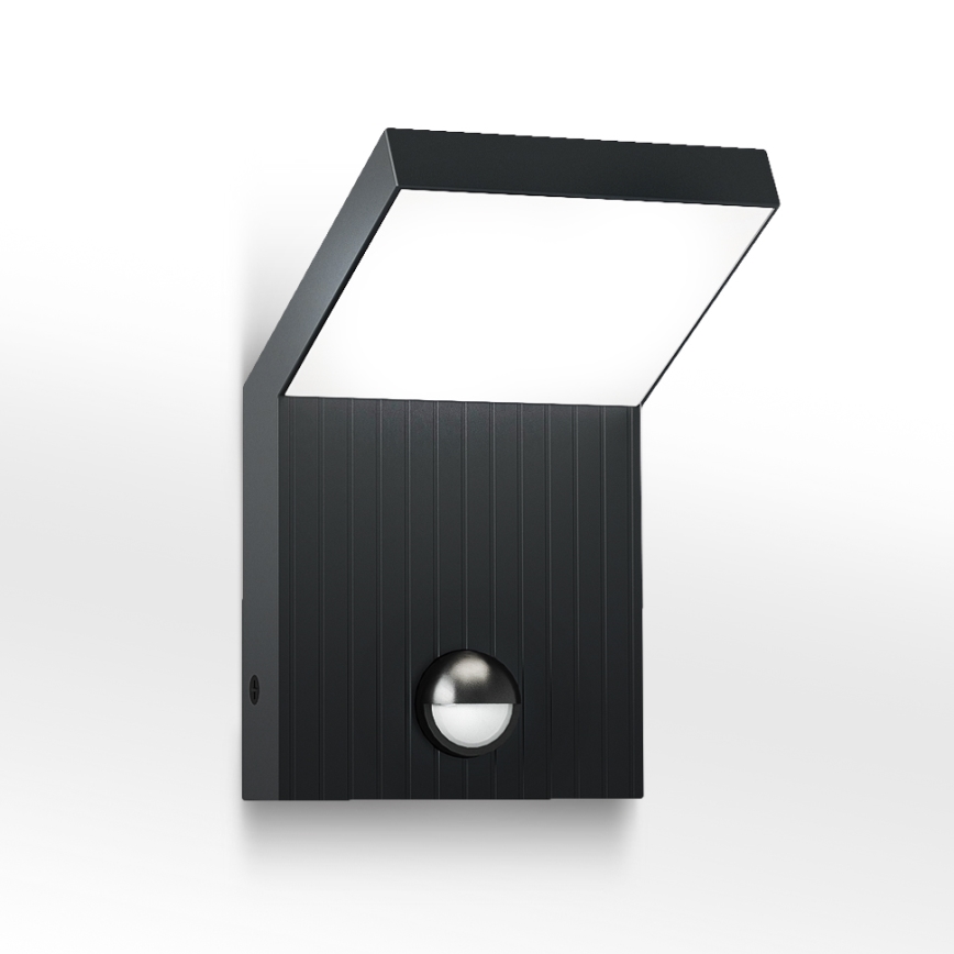 Brilagi - RIANO LED-ulkoseinävalaisin liiketunnistimella LED/8W/230V antrasiitti IP65