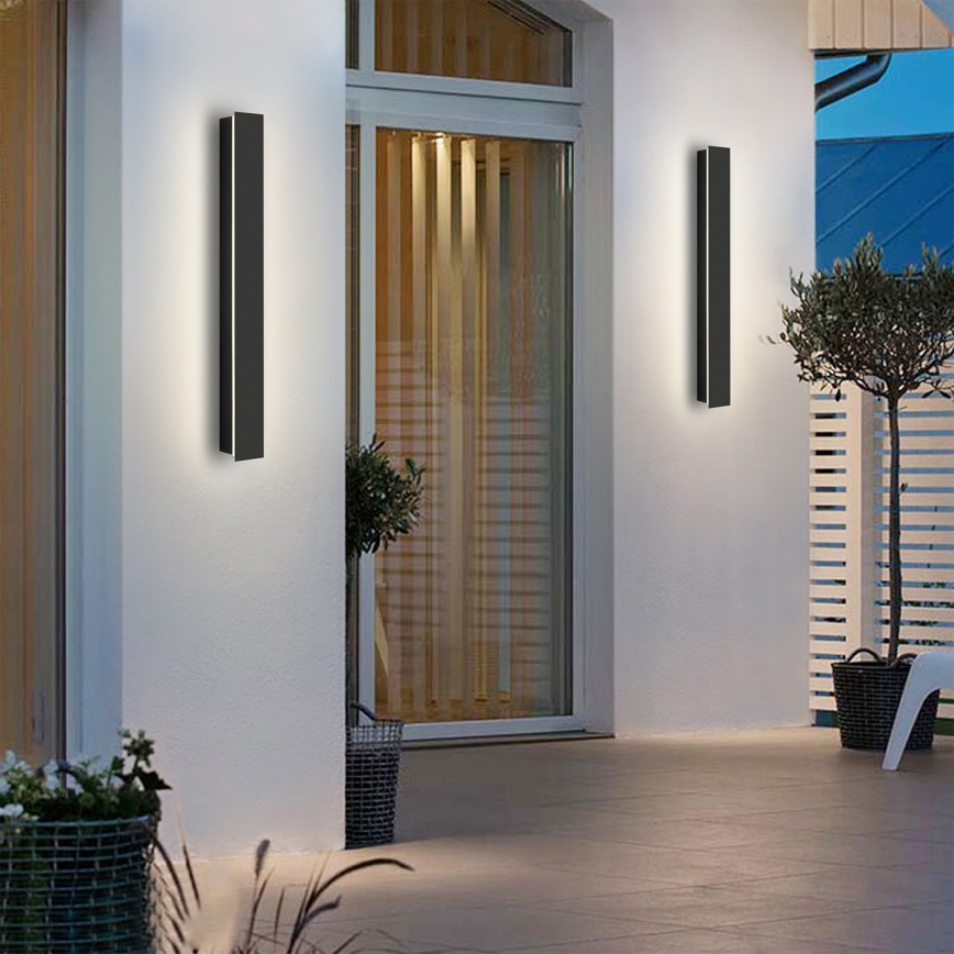 Brilagi - LED-ulkoseinävalaisin LINEAR LED/12W/230V 4000K IP65 50 cm musta CRI 90