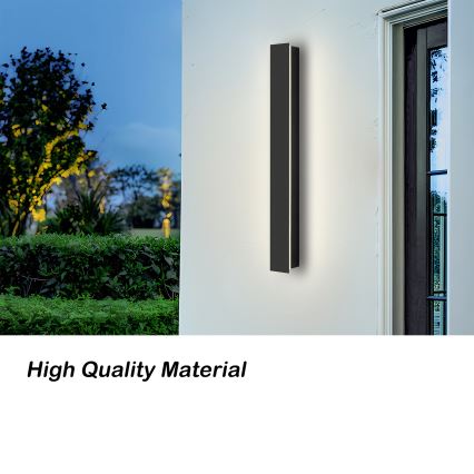 Brilagi - LED-ulkoseinävalaisin LINEAR LED/12W/230V 4000K IP65 50 cm musta CRI 90