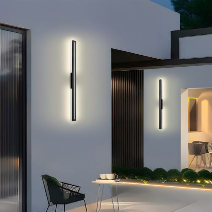 Brilagi - LINEO ulkoseinävalaisin LED/24W/230V 3000K IP65 100 cm musta CRI 90