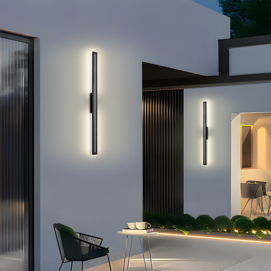 Brilagi - LINEO ulkoseinävalaisin LED/24W/230V 3000K IP65 100 cm musta CRI 90