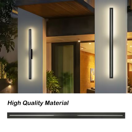 Brilagi - LED-ulkoseinävalaisin LINEO LED/24W/230V 4000K IP65 100 cm musta CRI 90