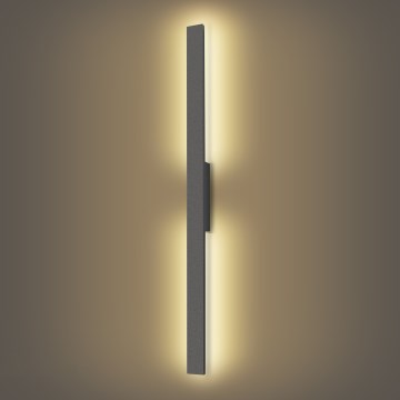 Brilagi - LED ulkoseinävalaisin LUNA LED/24W/230V 3000K IP65 100 cm antrasiitti