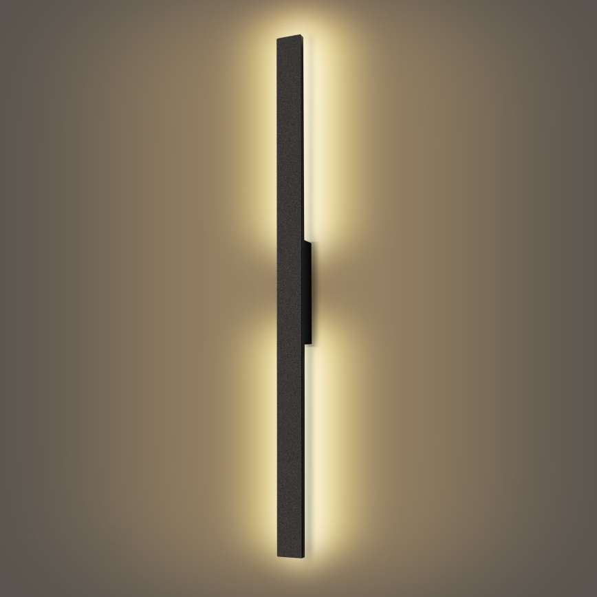 Brilagi - LED-ulkoseinävalaisin LUNA LED/24W/230V 3000K IP65 100 cm musta