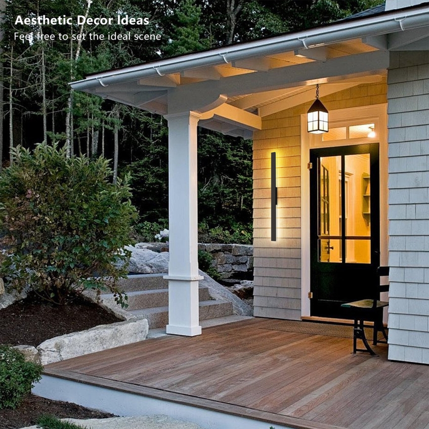 Brilagi - LUNA ulkoseinävalaisin LED/24W/230V 4000K IP65 100 cm musta CRI 90