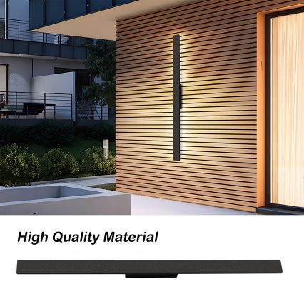 Brilagi - LUNA ulkoseinävalaisin LED/24W/230V 4000K IP65 100 cm musta CRI 90