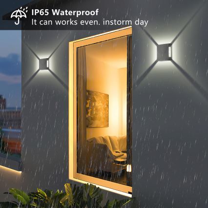 Brilagi - LED ulkoseinävalaisin QUADRAY LED/4W/230V antrasiitti IP65