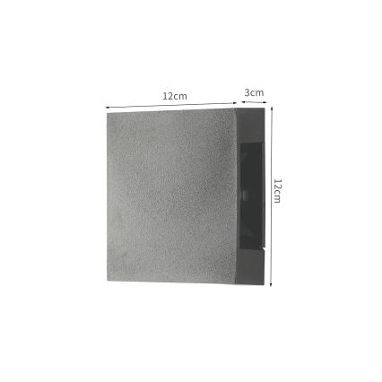 Brilagi - LED ulkoseinävalaisin QUADRAY LED/4W/230V antrasiitti IP65
