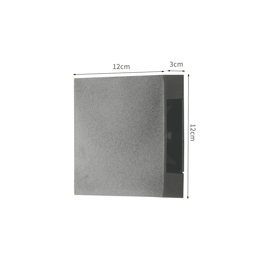 Brilagi - LED ulkoseinävalaisin QUADRAY LED/4W/230V antrasiitti IP65