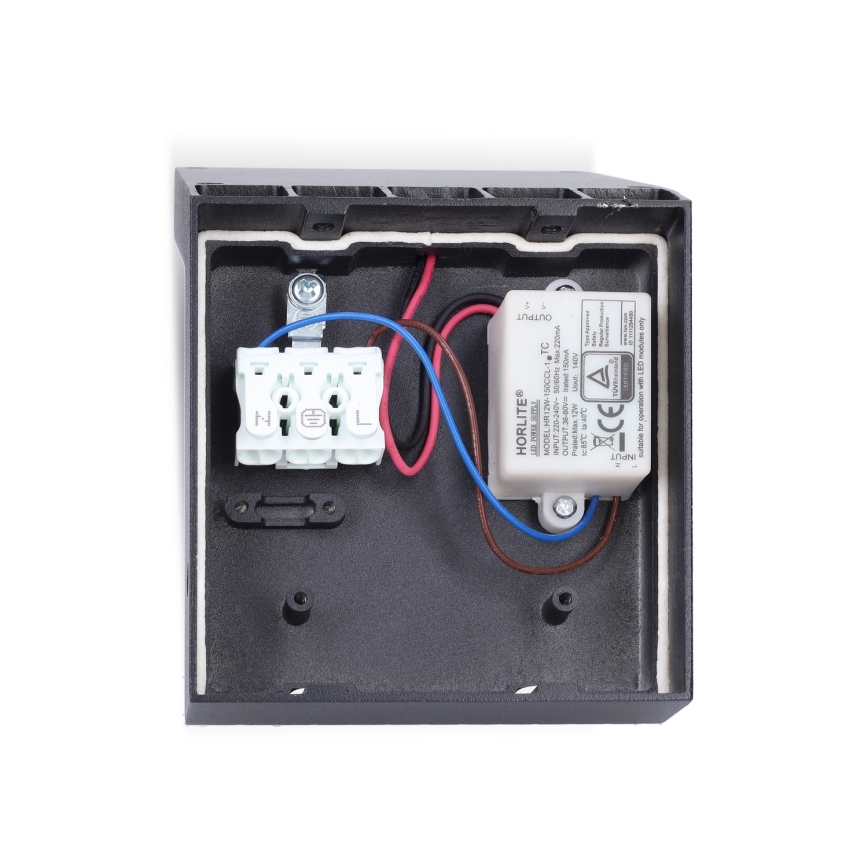 Brilagi - LED-ulkoseinävalaisin RIANO LED/8W/230V antrasiitti IP65
