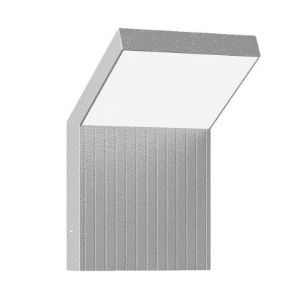 Brilagi - LED ulkoseinävalaisin RIANO LED/8W/230V hopeanvärinen IP65