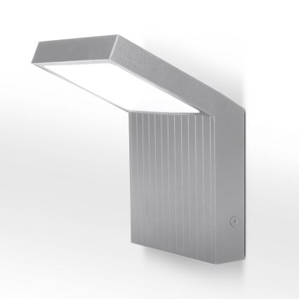 Brilagi - LED ulkoseinävalaisin RIANO LED/8W/230V hopeanvärinen IP65