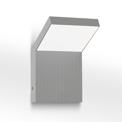 Brilagi - LED ulkoseinävalaisin RIANO LED/8W/230V hopeanvärinen IP65