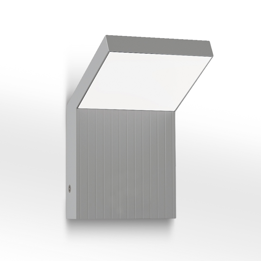 Brilagi - LED ulkoseinävalaisin RIANO LED/8W/230V hopeanvärinen IP65
