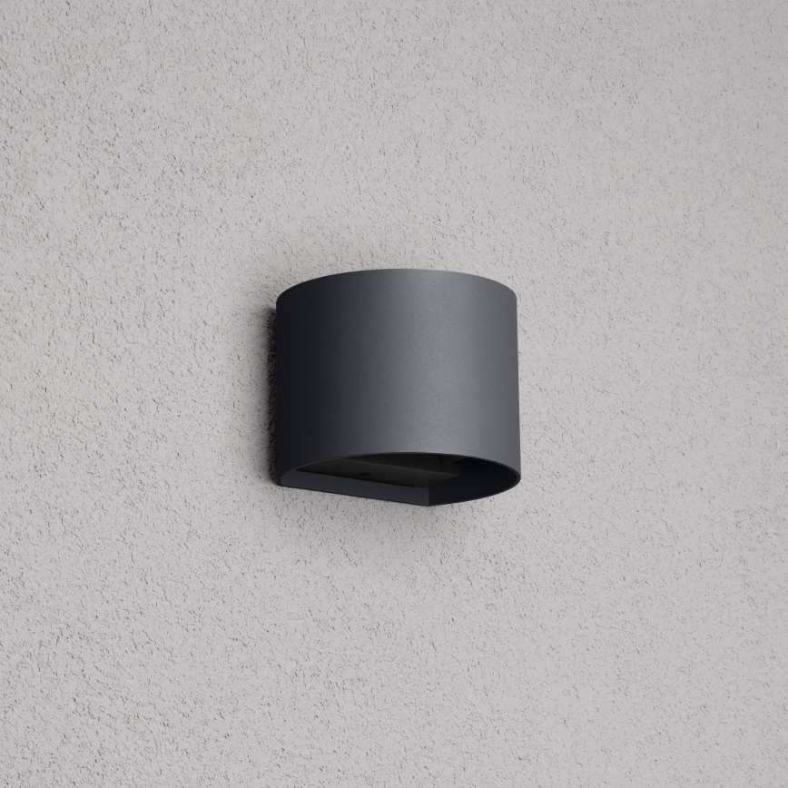 Brilagi - LED-ulkoseinävalaisin RONDO LED/6W/230V antrasiitti IP54
