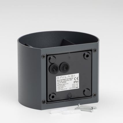 Brilagi - LED-ulkoseinävalaisin RONDO LED/6W/230V antrasiitti IP54